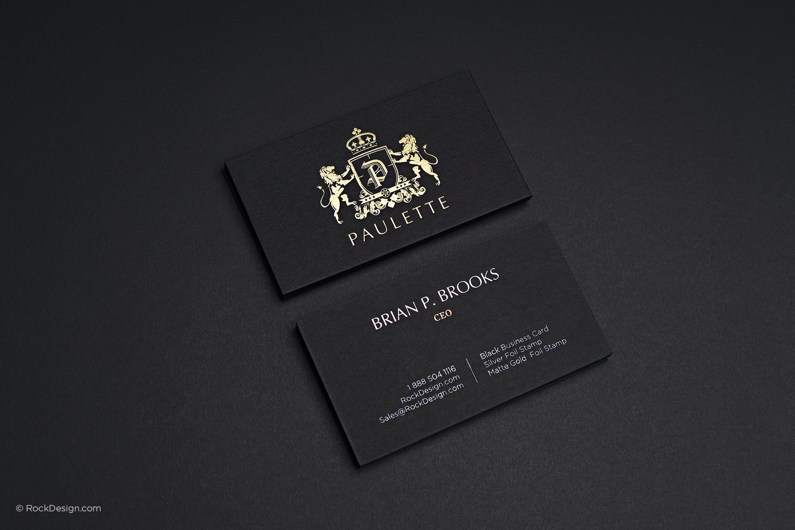 Minimalist Black Square Business Card - Austin Fashion