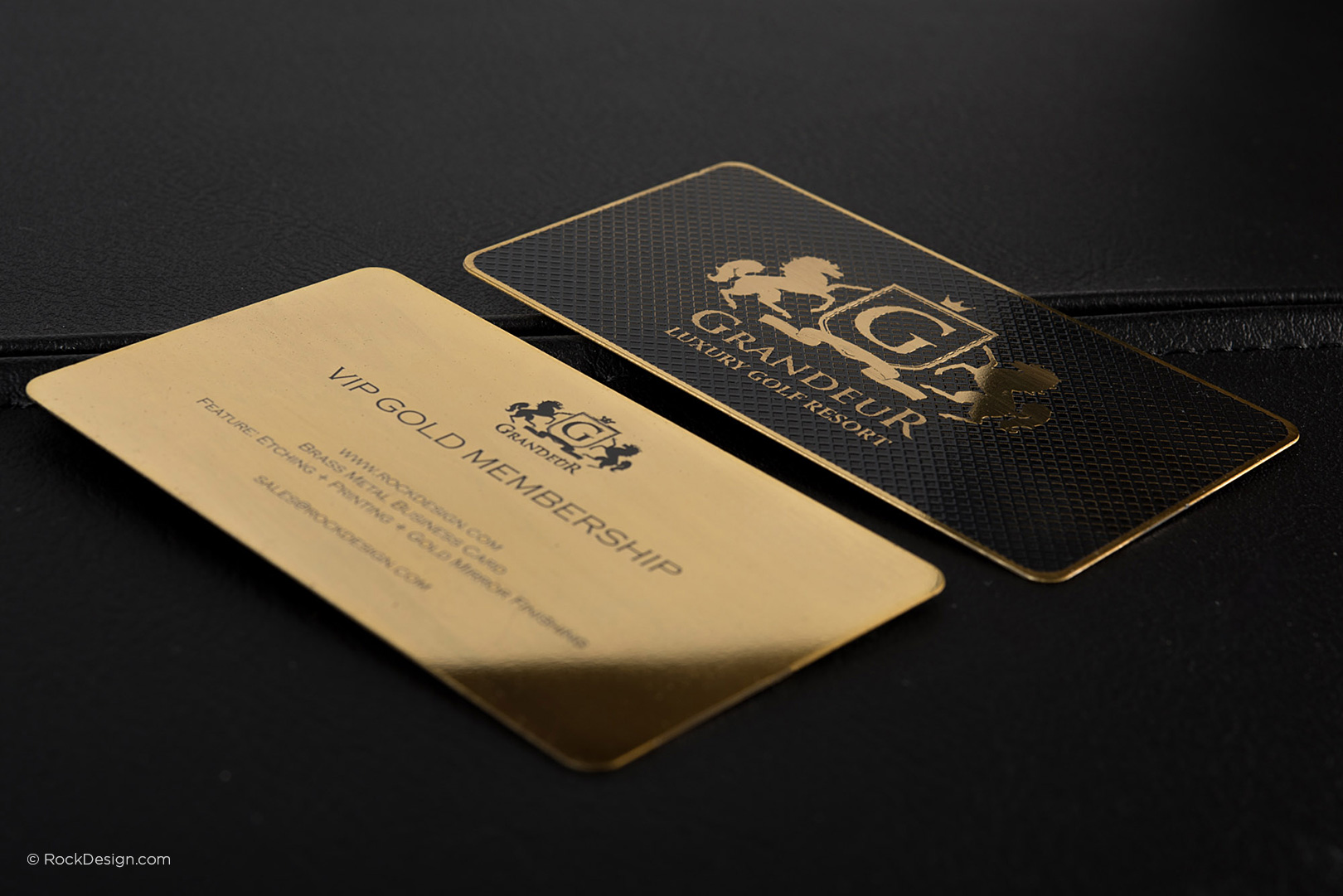 Luxury Gold Metal Business Card Grandeur Rockdesign Luxury Business