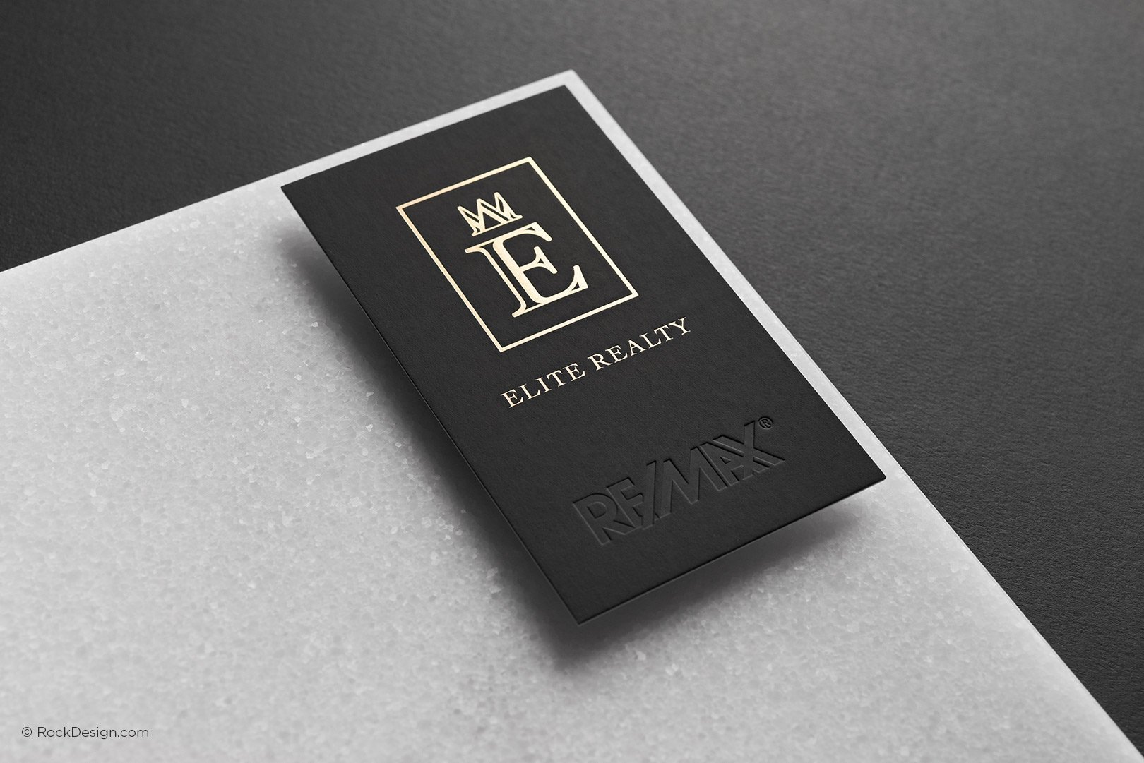 Luxury professional real estate suede duplex business card ...