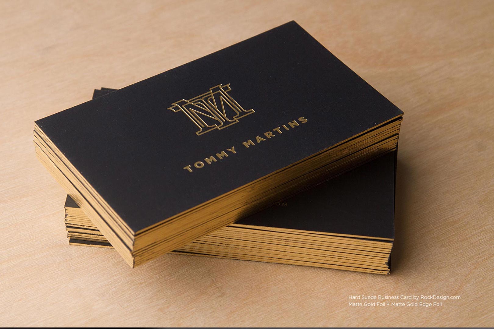 Gold foil clearance business cards