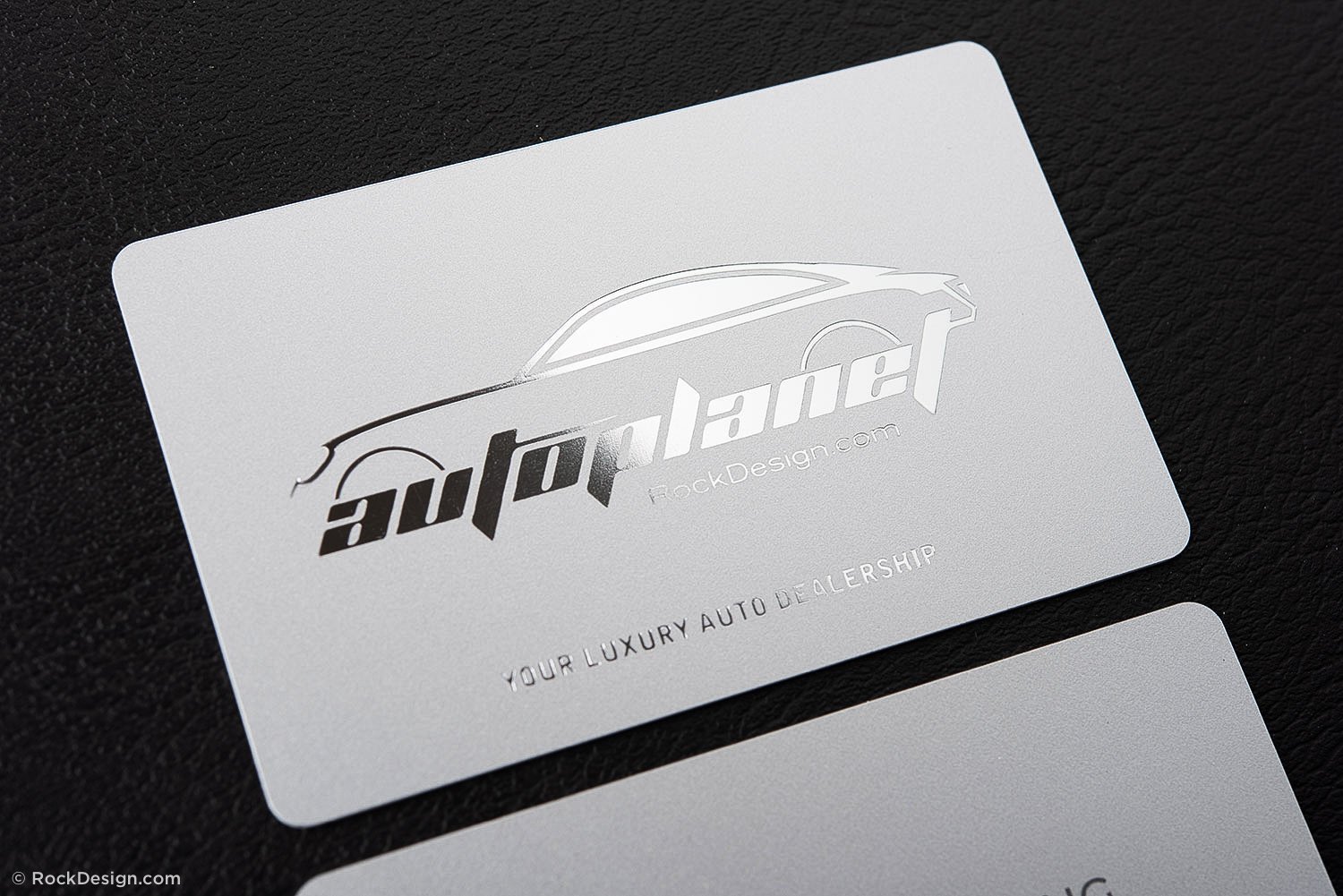 Awesome Silver Thick PVC Plastic Automotive Biz Card