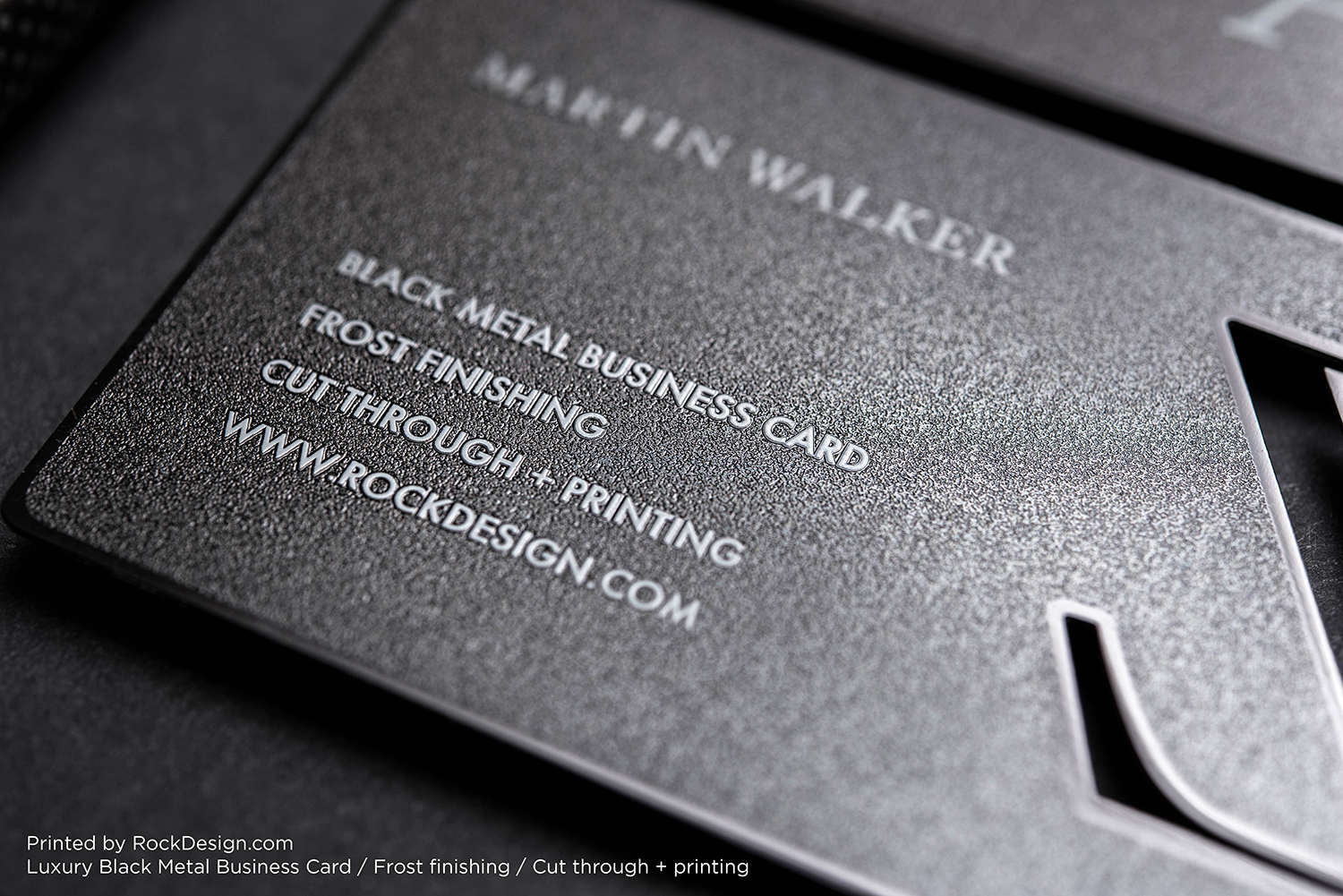 Luxury Black Metal Business Cards