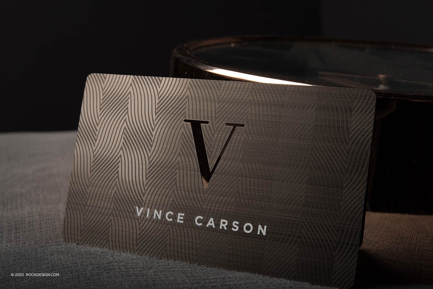 Gunmetal Business Cards