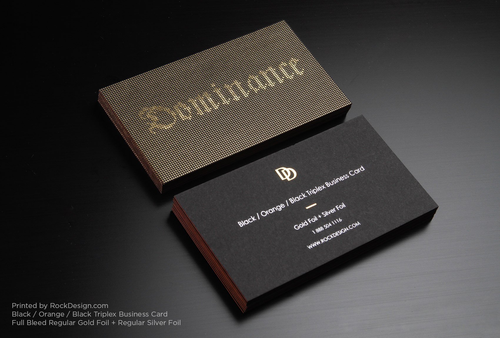 Elegant Cheshire Business Card Template with Gold and Silver Foil