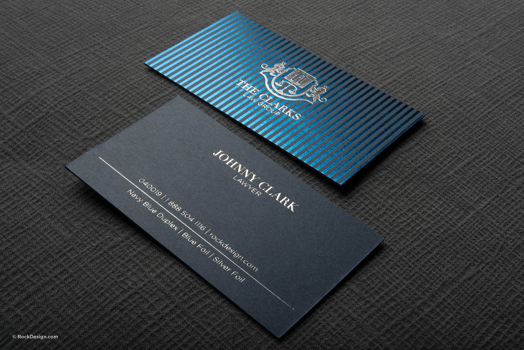 Bule Business Card Stock Template