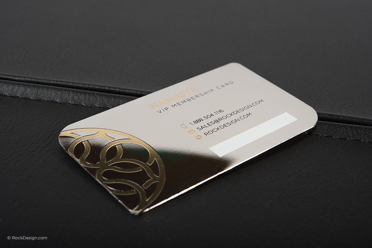 Gold & Silver Plated Premium Business Card Templates | RockDesign.com
