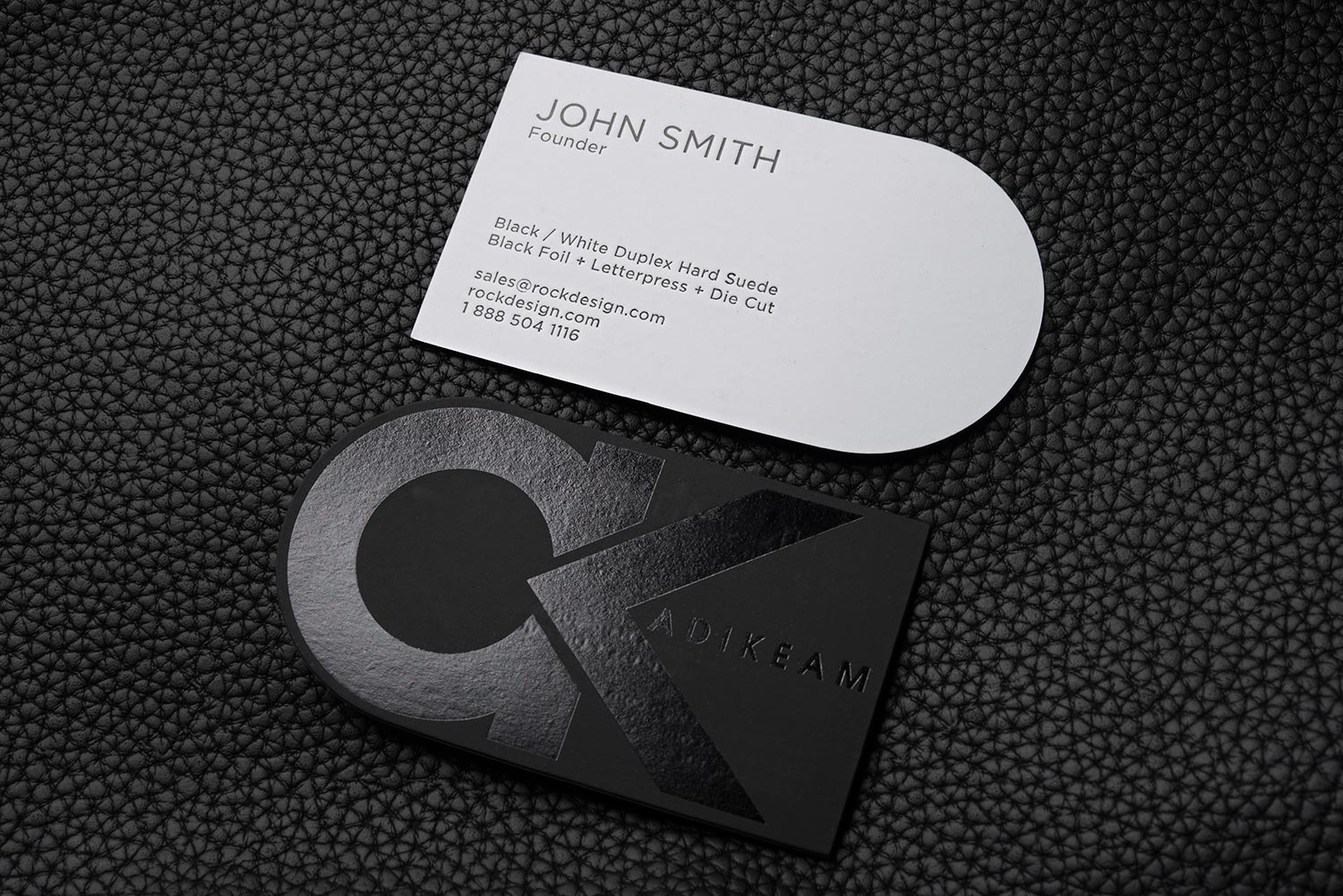 FREE Bold and Creative Black and White Business Card Template - CK With Black And White Business Cards Templates Free