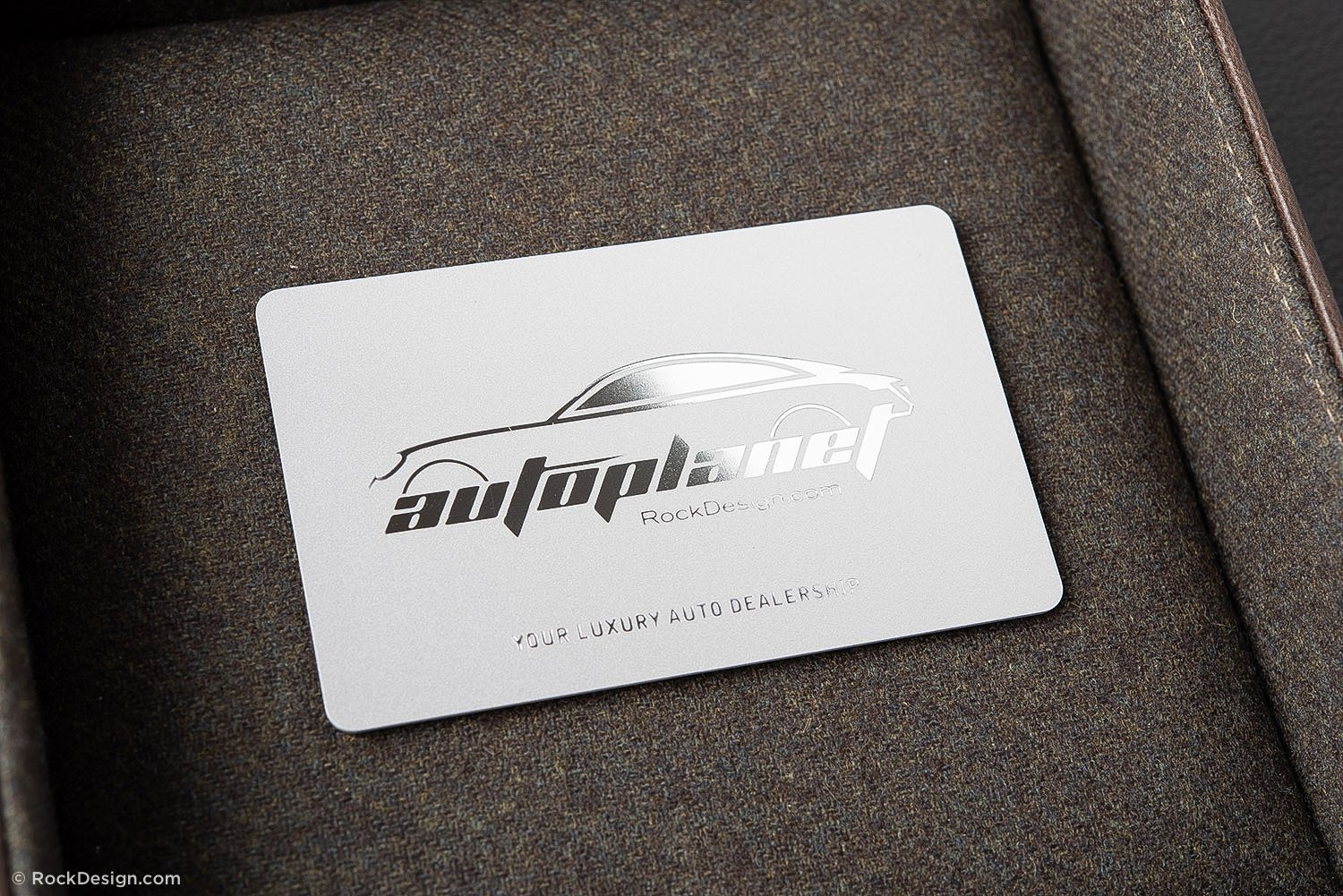 Awesome Silver Thick PVC Plastic Automotive Biz Card